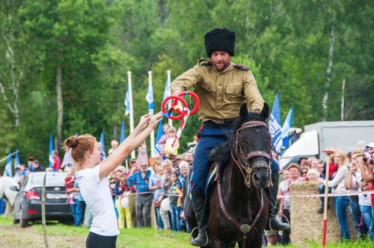 Казачий фестиваль в Рузе. Джигитовка. - Андрей Куприянов