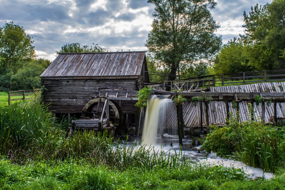 Водяная мельница курск рисунок