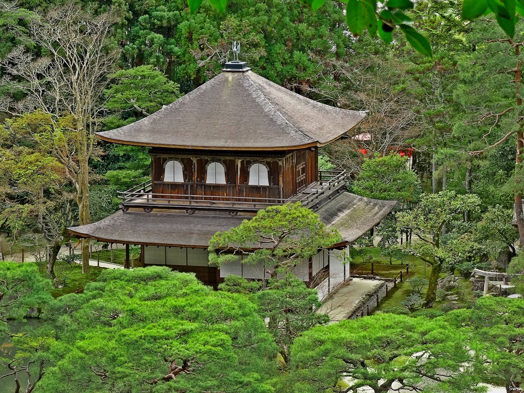 Киото. Храм Гинкакудзи Серебряный павильон - wea *