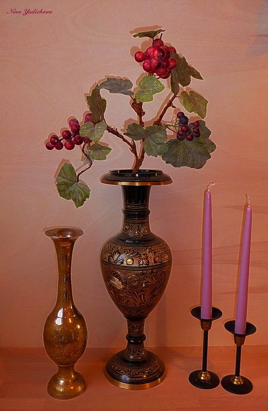 Виноградная лоза и свечи - Nina Yudicheva