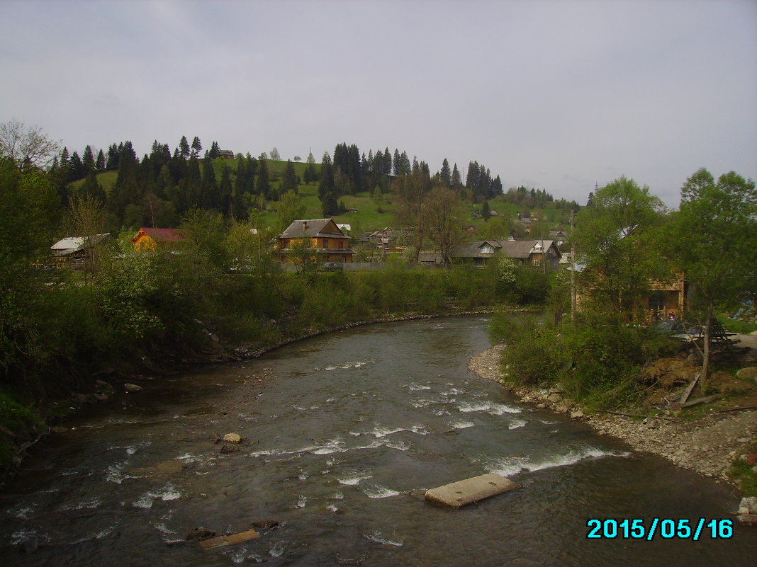Горная   река  в   Ворохте - Андрей  Васильевич Коляскин
