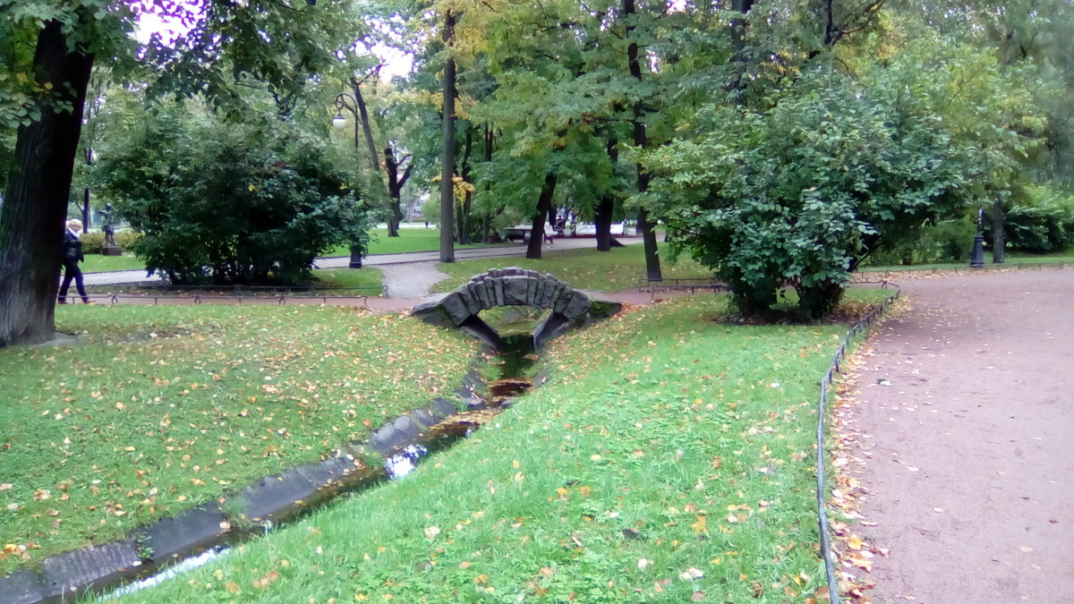 Мостик в Александровском саду. (Санкт-Петербург). - Светлана Калмыкова