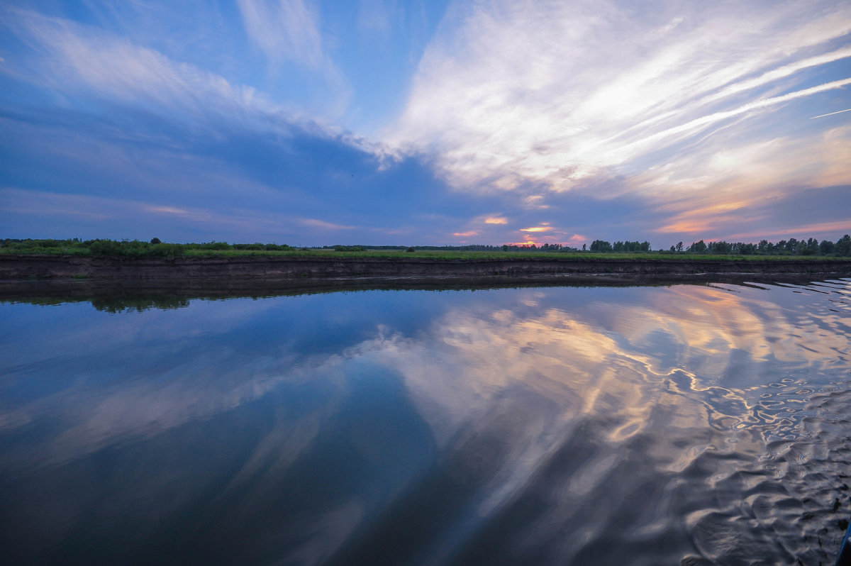 Летний закат на реке - Сергей Тагиров