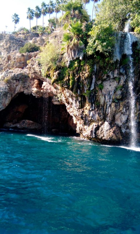 Анталья.Водопад.Средиземное море - Юлия Закопайло