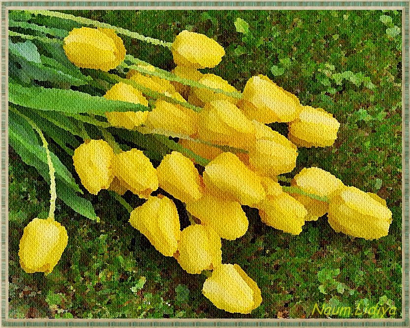 Рисую тюльпаны маслом - Лидия (naum.lidiya)