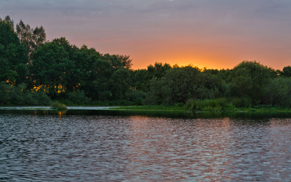Закат на озере Усовье - Александр Березуцкий (nevant60)
