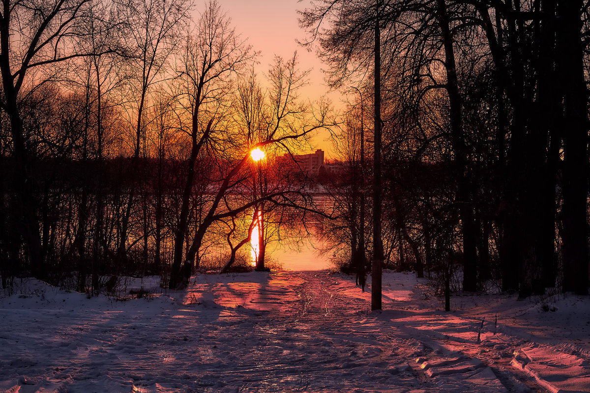 зимний закат - Дмитрий Булатов