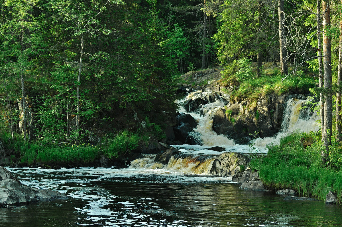 Ручей вблизи Рускеала. Карелия. Creek near Ruskeala. Karelia. - Юрий Воронов