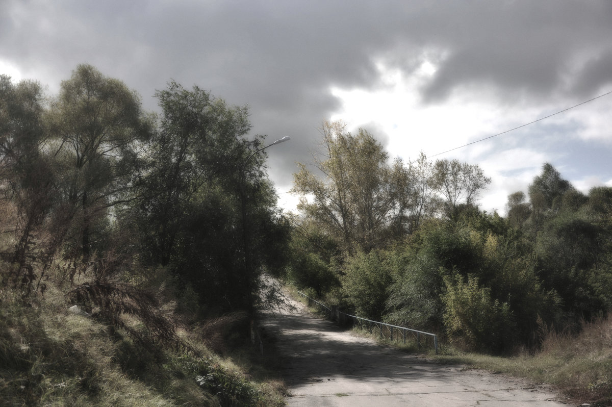 пейзаж с мостиком - павел бритшев 