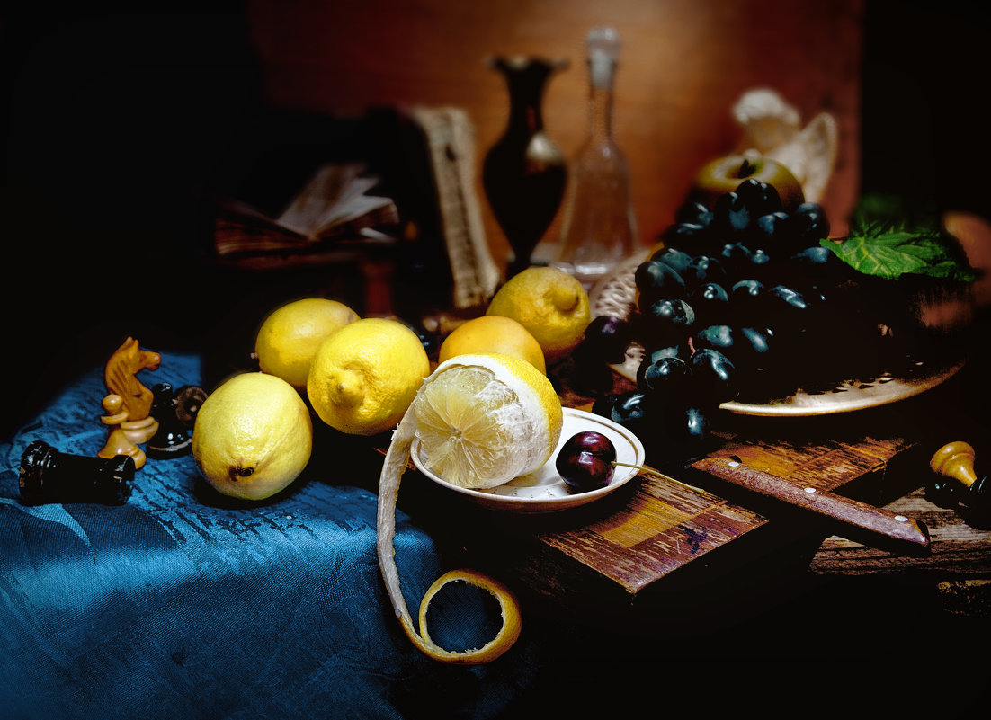 Натюрморт с лимонами - Владимир Голиков