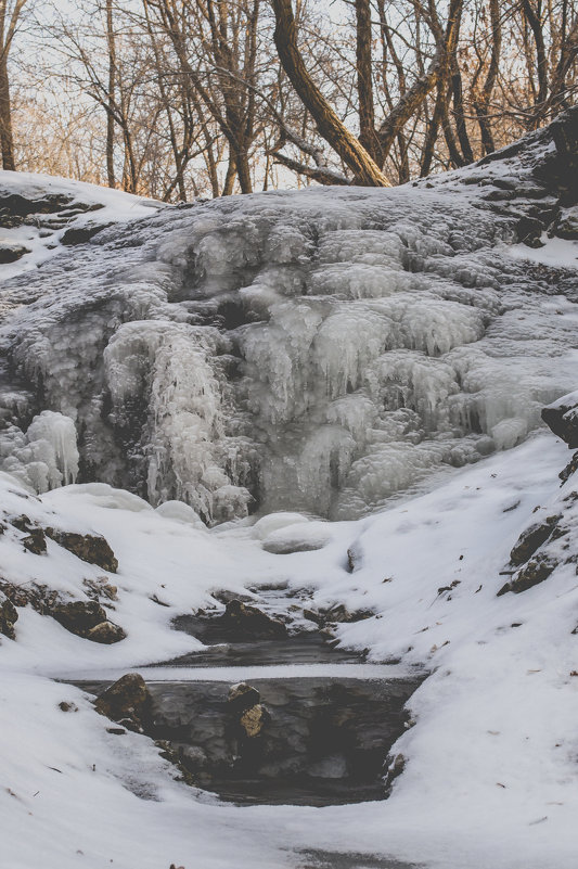 водопад зимой - Алина Гриб