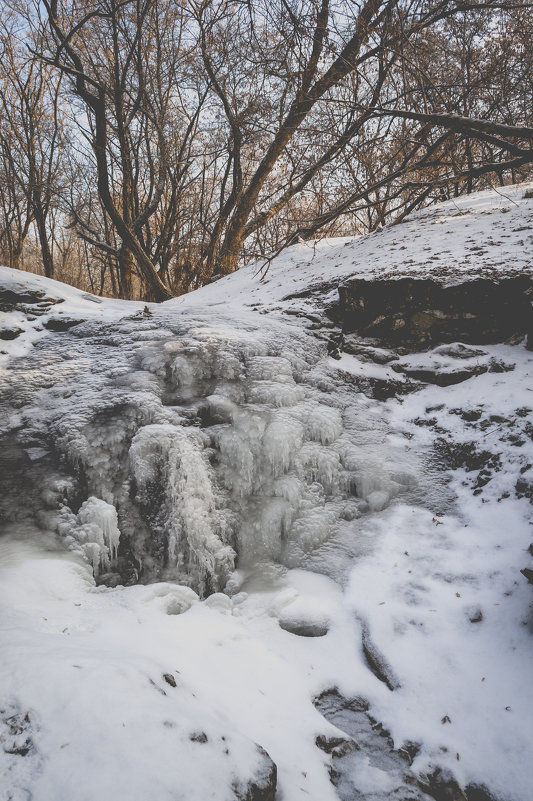 водопад зимой - Алина Гриб