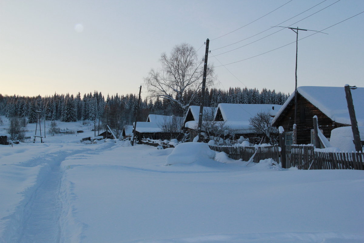 Деревня зимой - Наталья Воронцова