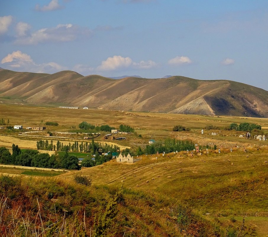 Долина в отрогах Киргизского хребта, начало осени - GalLinna Ерошенко