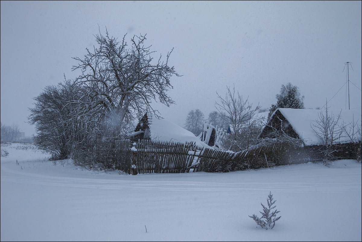 Деревенька зимой - Елена Ерошевич