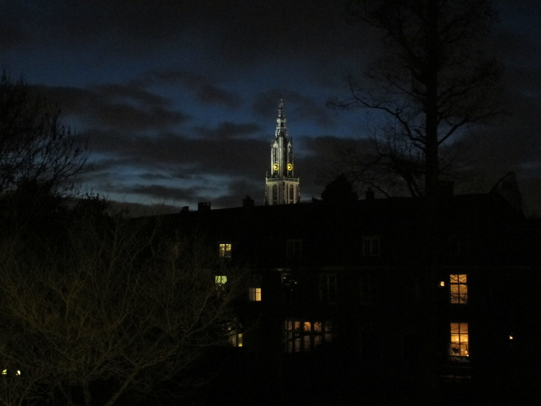 Башня на фоне ночного неба, Нидерланды - Inna Vicente Rivas