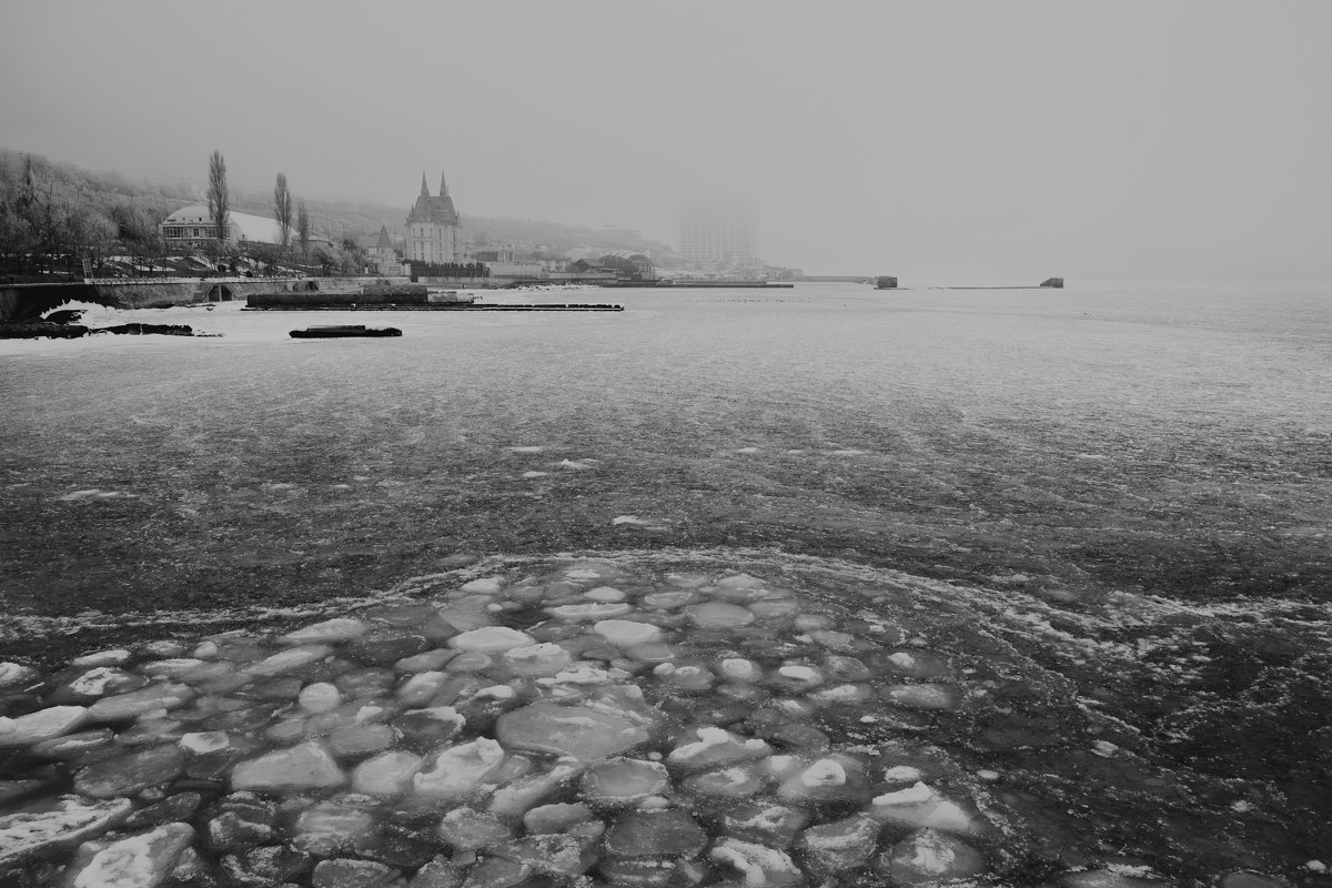 Замерзшее море. Черно-белая версия - Виктория Бондаренко