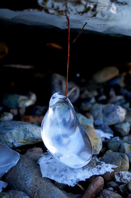 Ледяные кристаллы на реке Чарыш - Кристина Воробьева