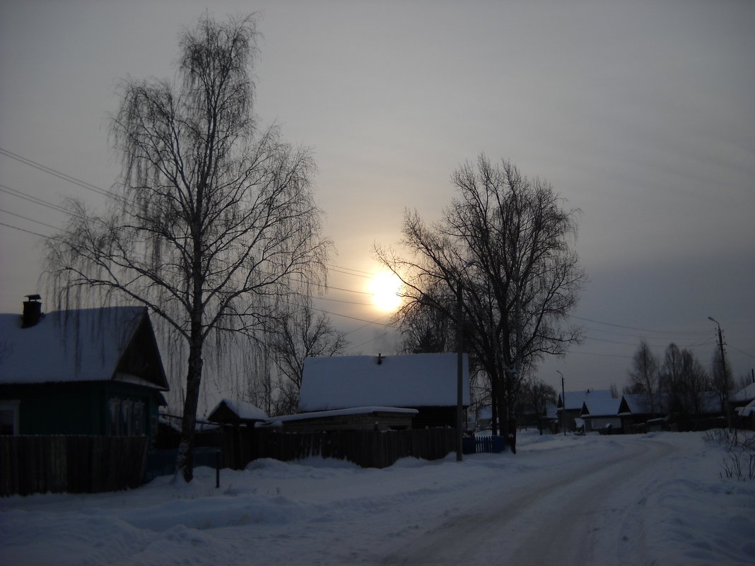 зима в деревне - Александр Попков
