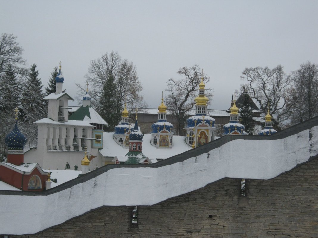 Псково Печерский монастырь зимой. - Татьяна Гусева