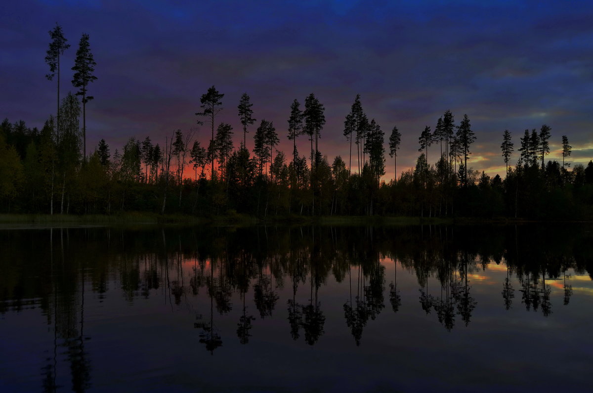 Прекрасный закат на озере Саркоярви. - Владимир Ильич Батарин