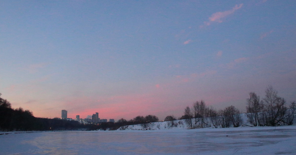 Морозный закат над Москвой-рекой - Ольга Степанова