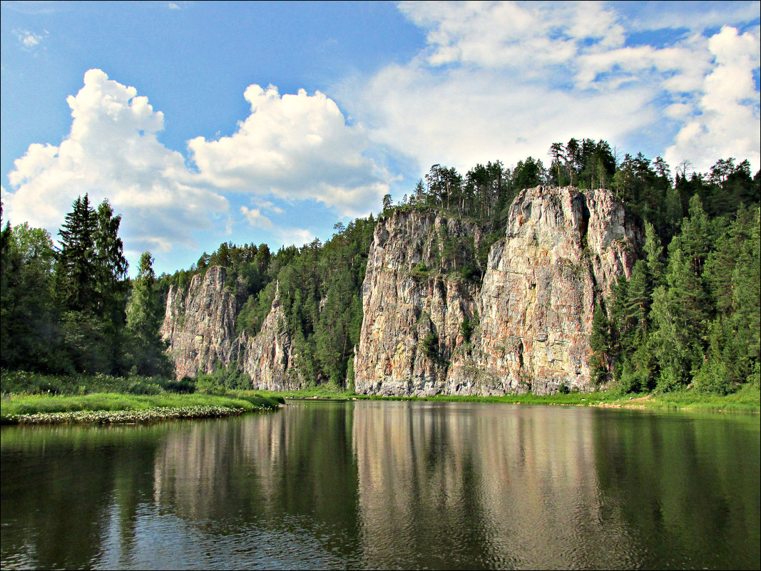 Леса Свердловской области река Чусовая