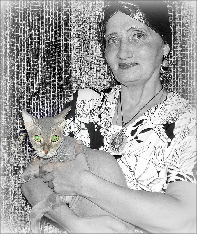 дама с котом - Надежда 