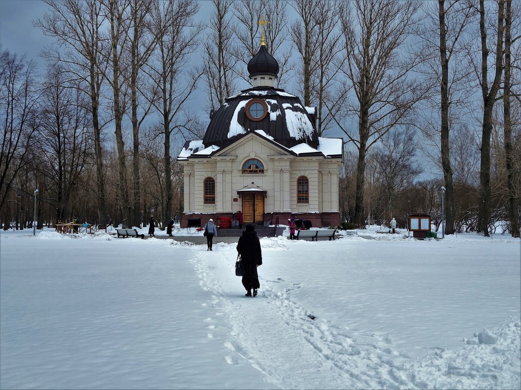 Снежная дорожка к Храму... - Sergey Gordoff