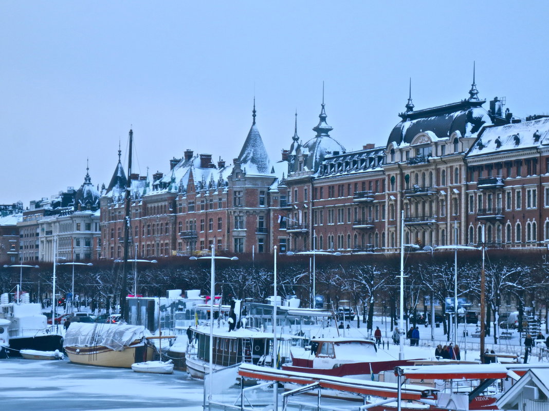 зимняя графика Стокгольма - Елена 