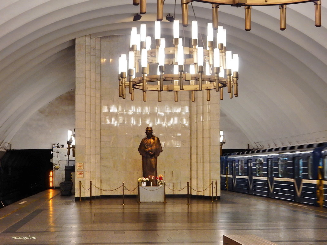 Станция метро "Черная речка", подземный зал - Елена Гуляева (mashagulena)