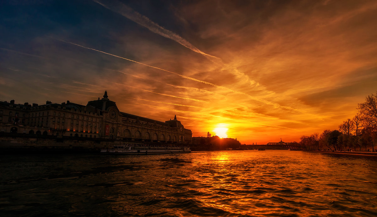 "Закатная"...Сена,Париж,Франция... - Александр Вивчарик