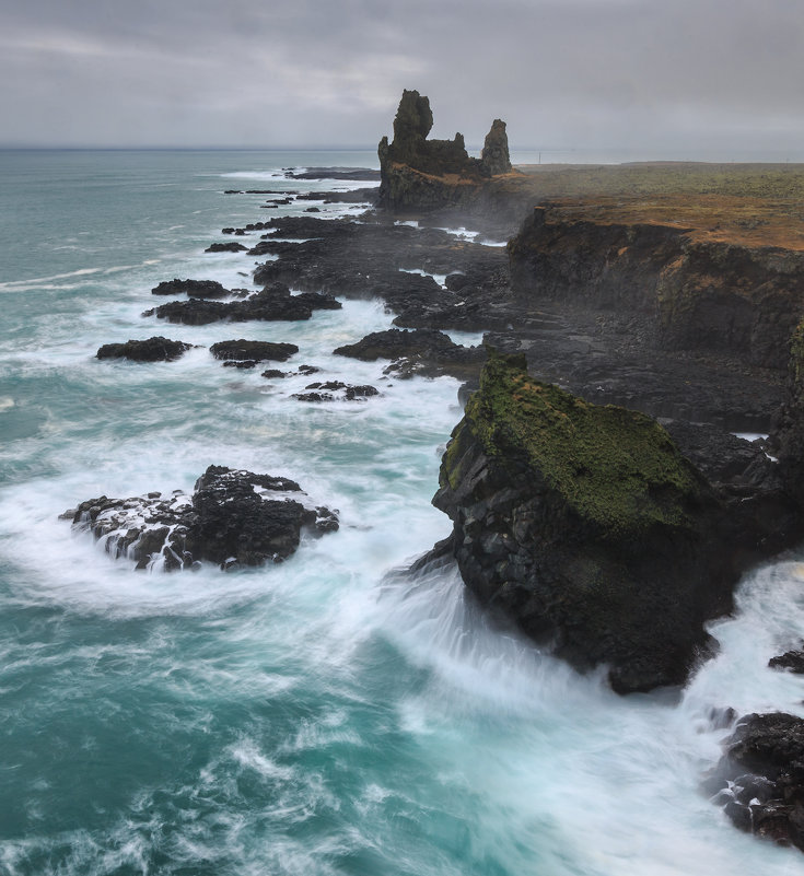 Далекие берега.(Londrangar basalt cliffs) - Юрий 