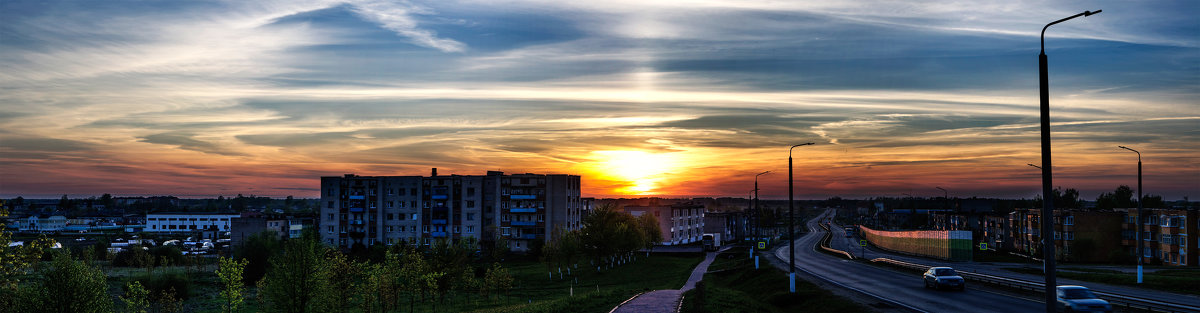 Панорама - Улетает солнце за плоский горизонт - Анатолий Клепешнёв