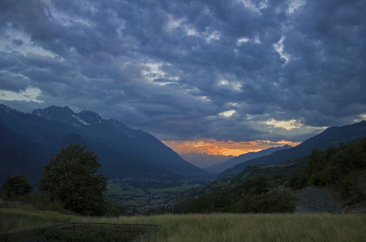 Закат в Альпах. - Светлана Риццо