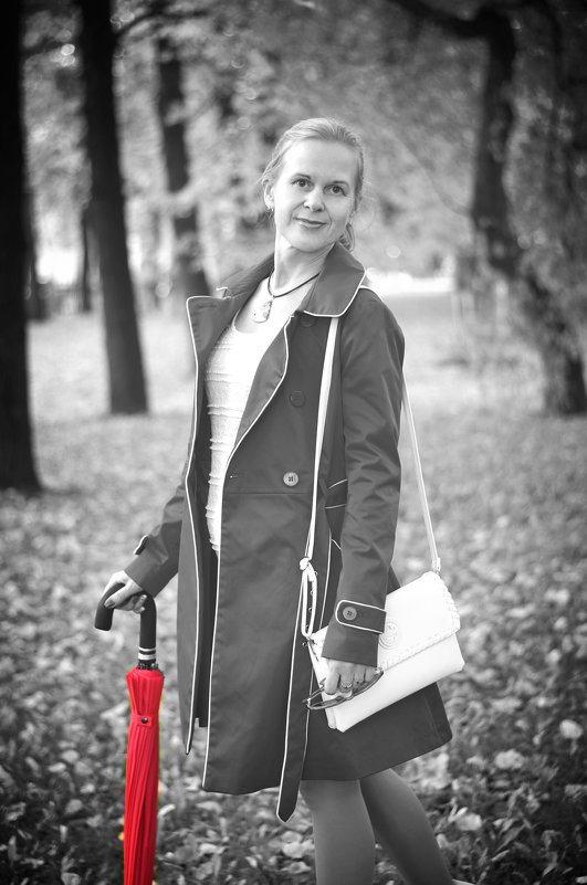 Дама с красным зонтом - Дмитрий Боргер
