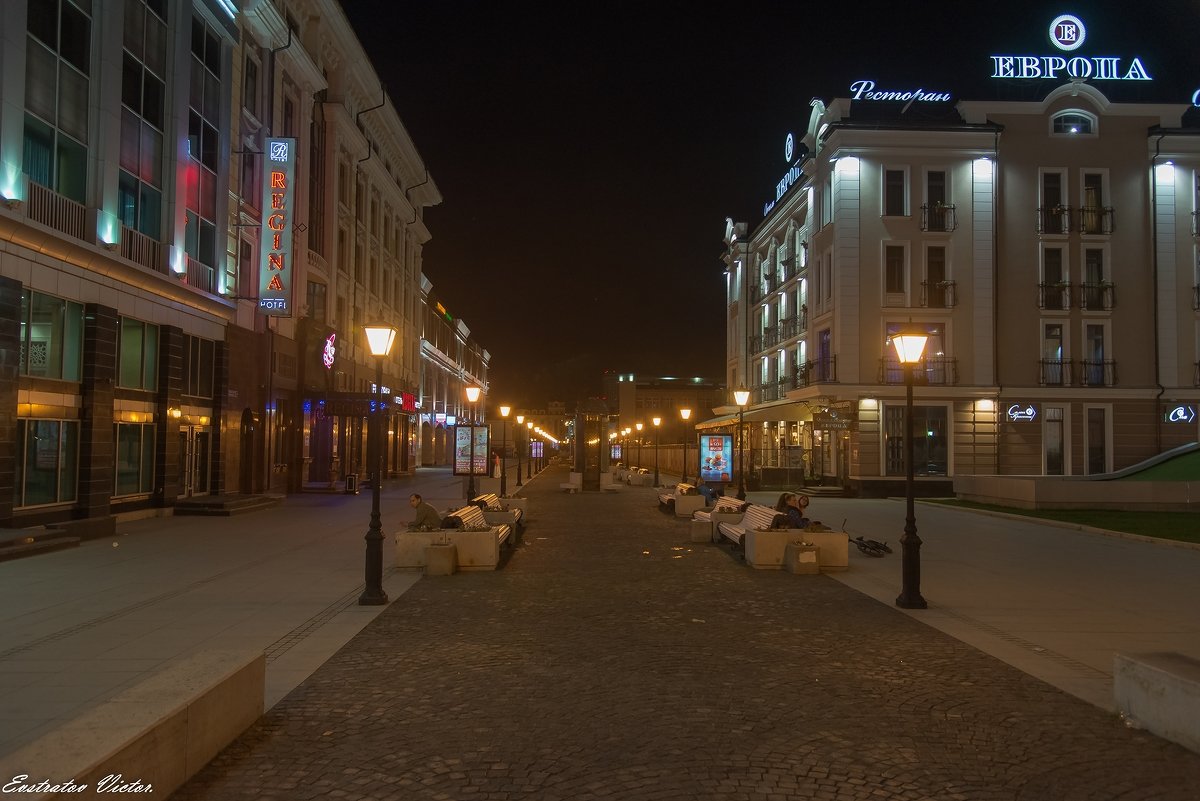 Ночь на Петербургской улице. - Виктор Евстратов