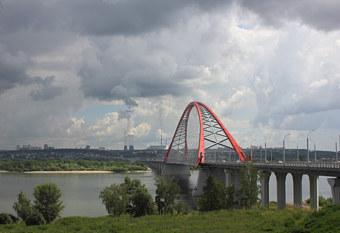 Новосибирск, мост через реку Обь - Николай 