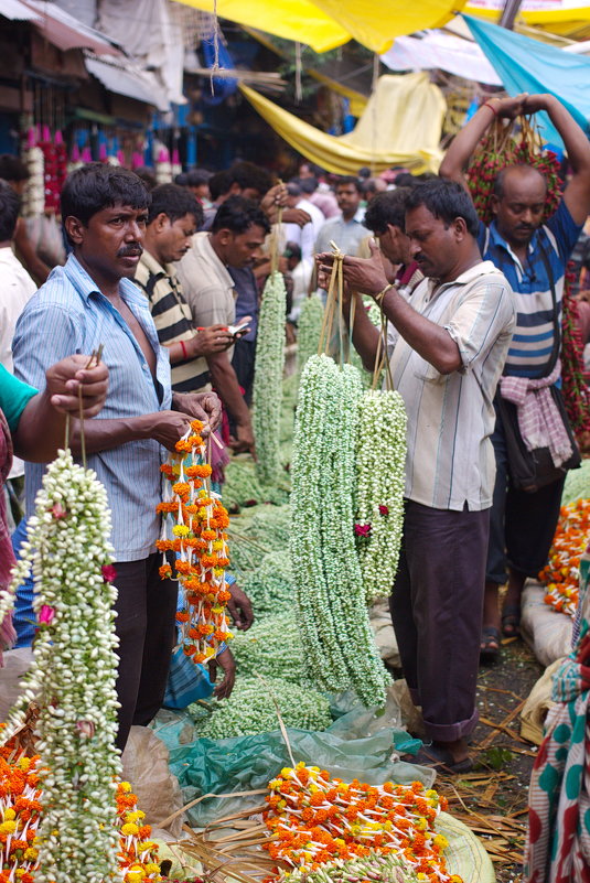 Fiower Market( Цветочный базар в Калькутте) - Александр Бычков