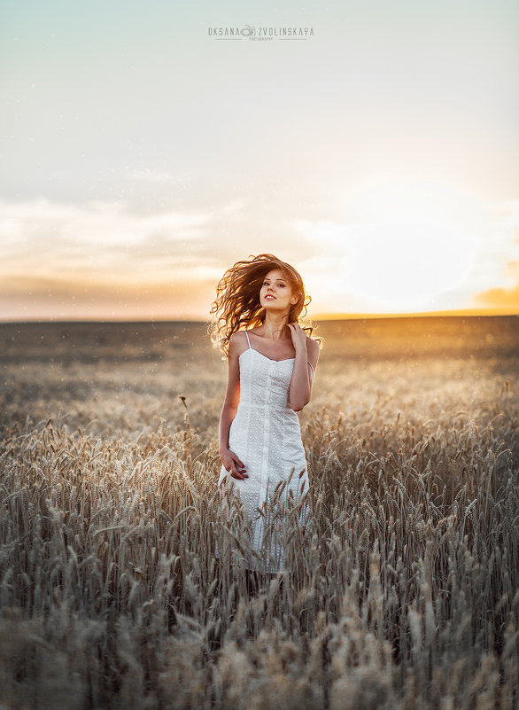 beautiful sunset, beautiful girl... - Оксана Зволинская