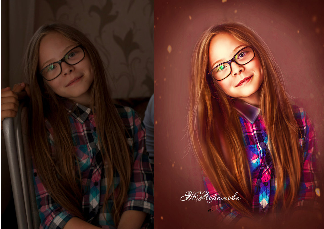 портрет девочки - Zhanna Abramova
