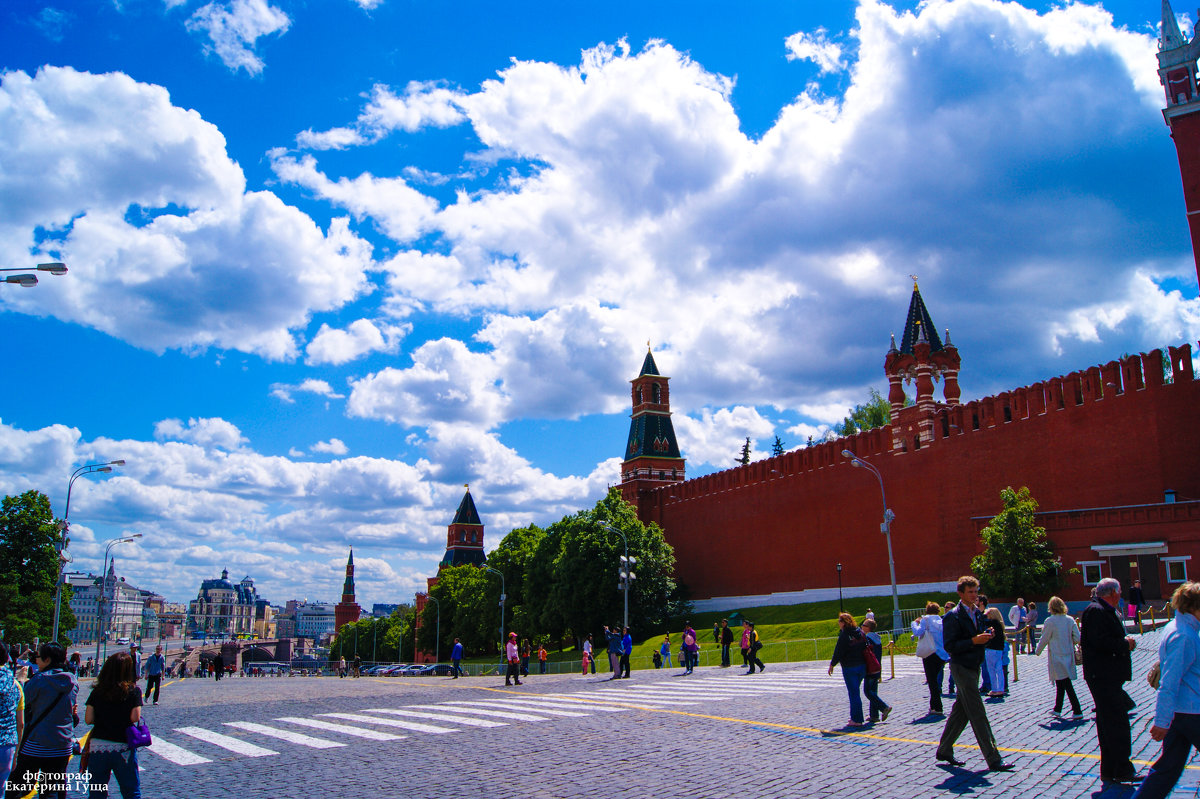 Москва красная площадь лето солнце
