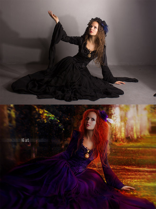 Осенняя чаровница (до и после) - Veronika G