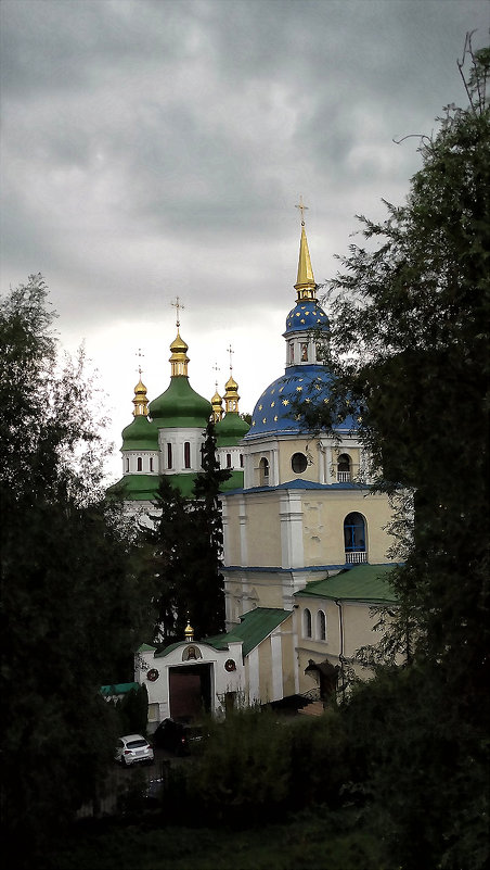 Осень. Вход в Выдубицкий монастырь г. Киев - Владимир Бровко