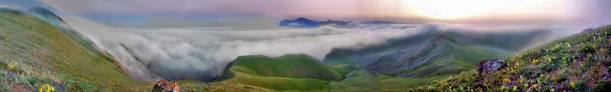панорама весенних туманов Киммерии - viton 
