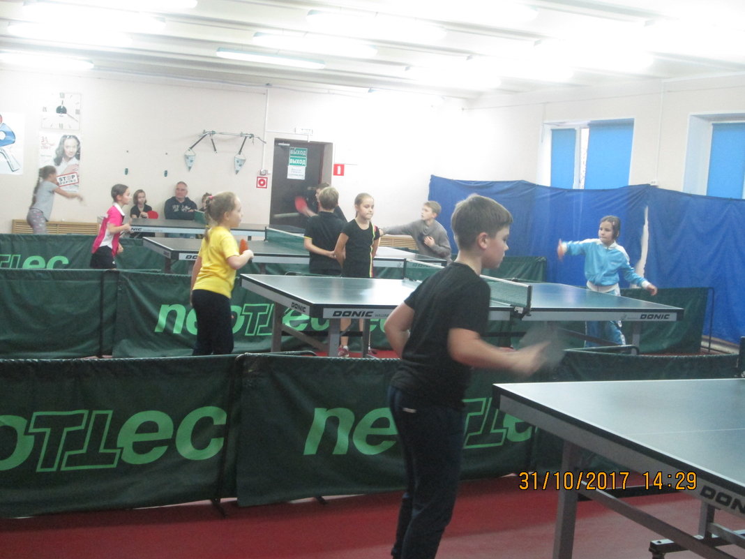 Районные соревнования по настольному теннису среди детей - Центр Юность