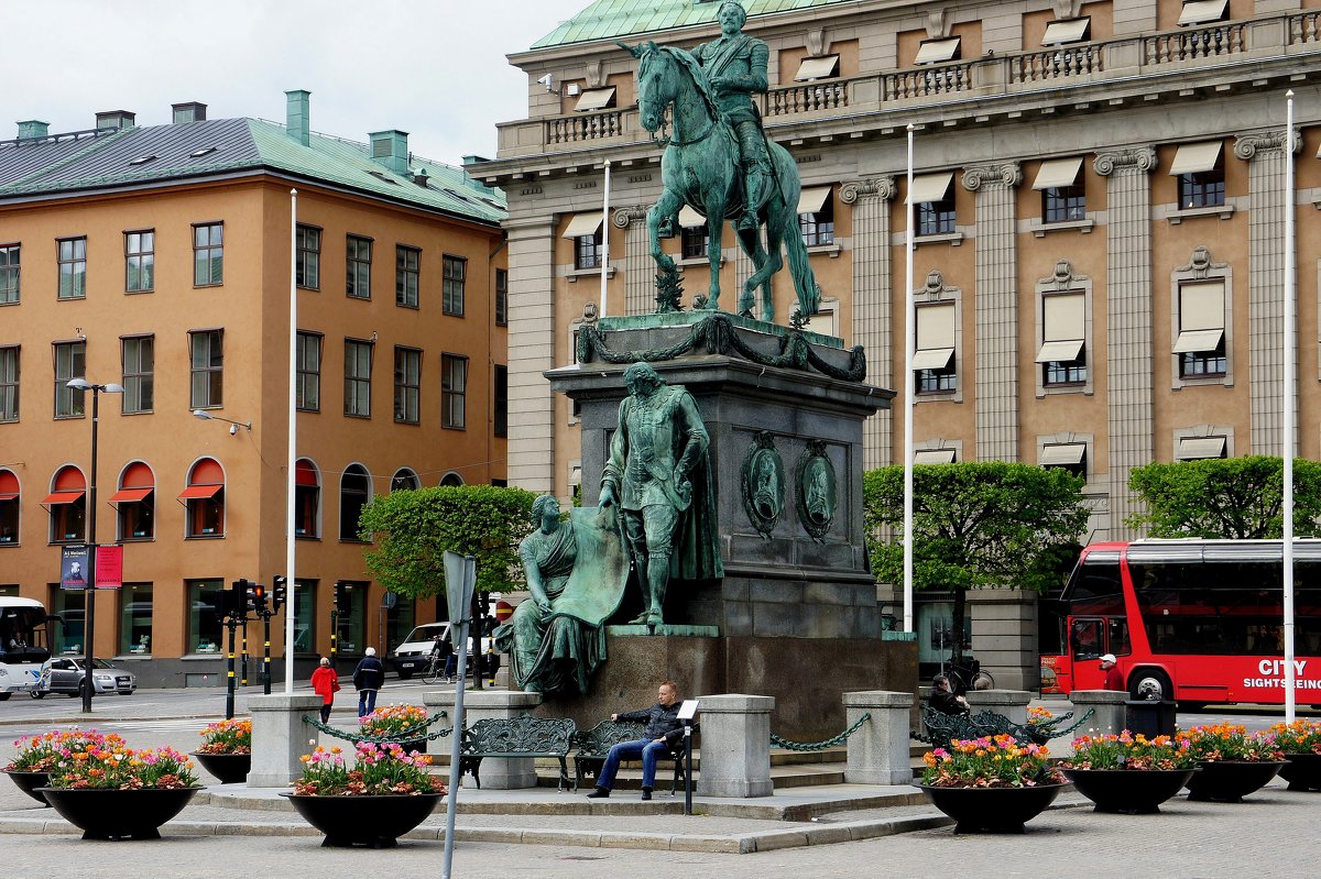 Стокгольм. Памятник – король Густав II Адольф Великий на коне - Елена Павлова (Смолова)
