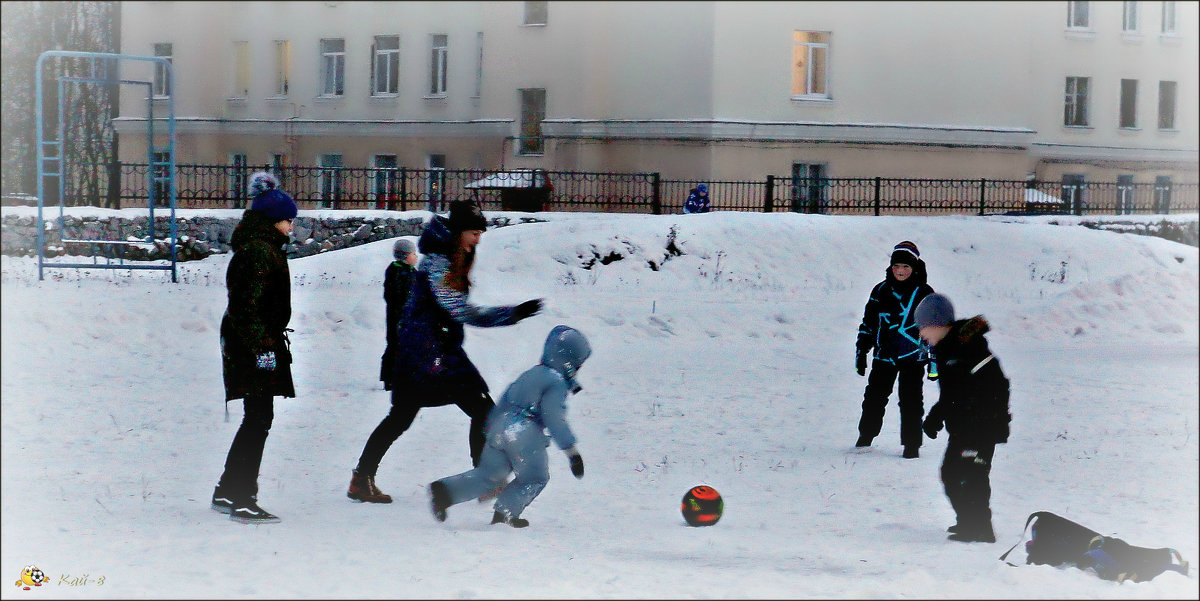 Североморский футбол на снегу... - Кай-8 (Ярослав) Забелин