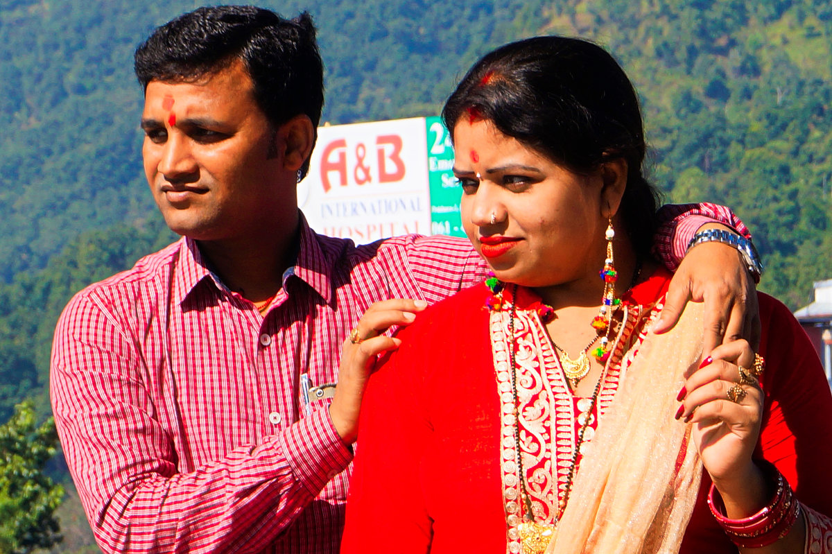 Непал. Покхара. Индийская пара - Gal` ka