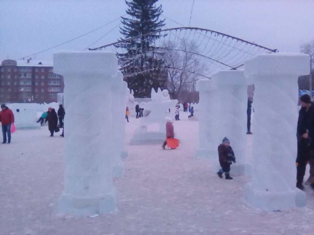 Ледовые колонны - богдан 